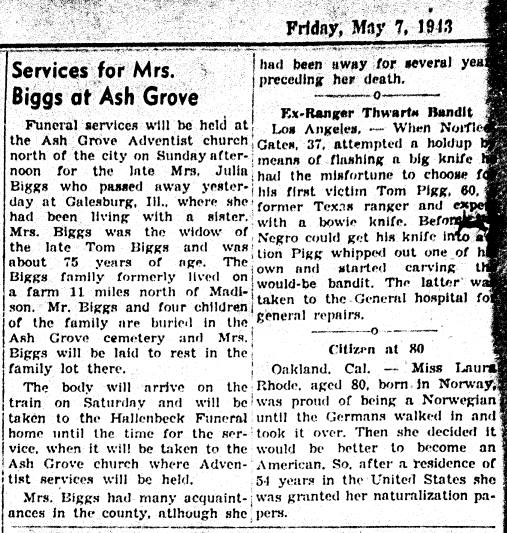 Lake County Leader, 7 May 1943